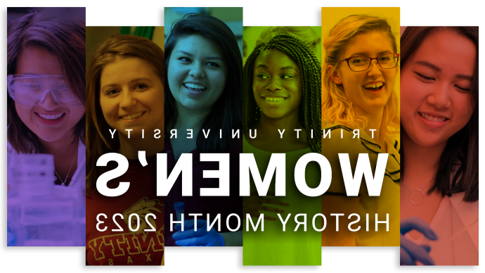 a collage of various female students for WHM 2023